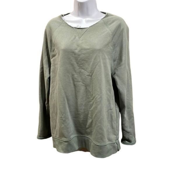 Distressed  Sweatshirt green - Picture 1 of 5